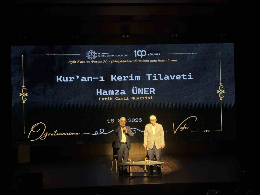 Fatih'te okul saldırılarında ölen öğretmenler için vefa programı