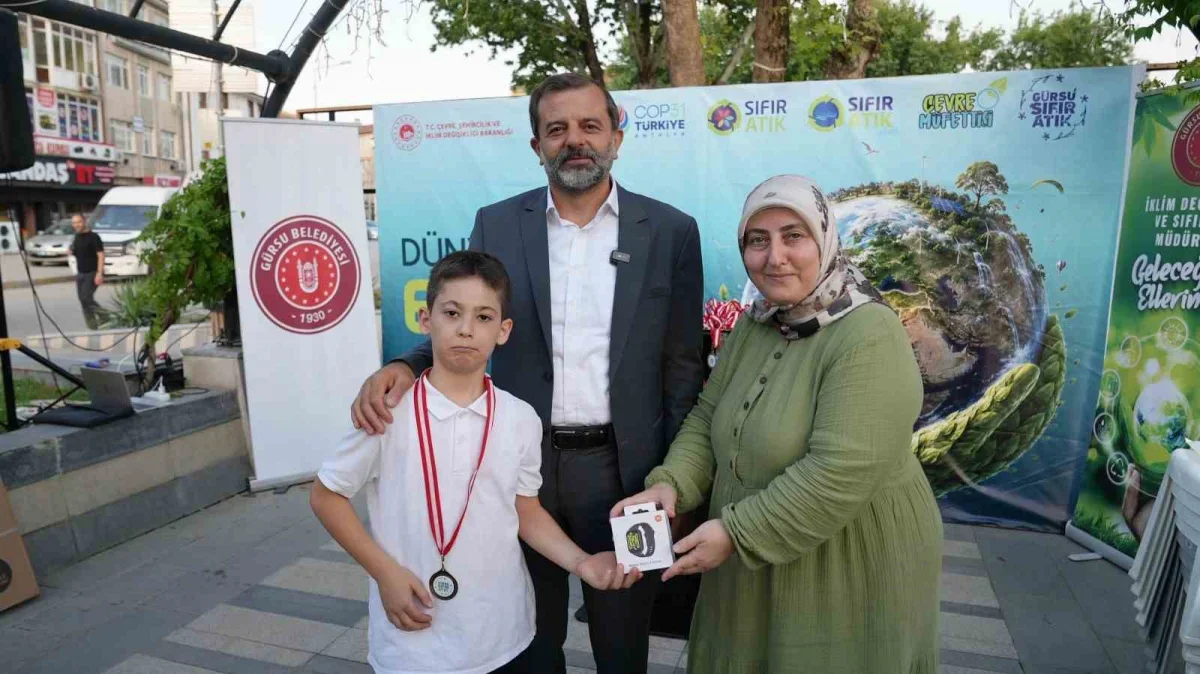Gürsu'da atık yağ kampanyasında öğrenciler ödüllendirildi