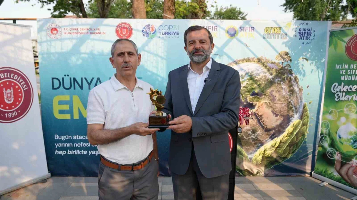 Gürsu'da atık yağ kampanyasında öğrenciler ödüllendirildi