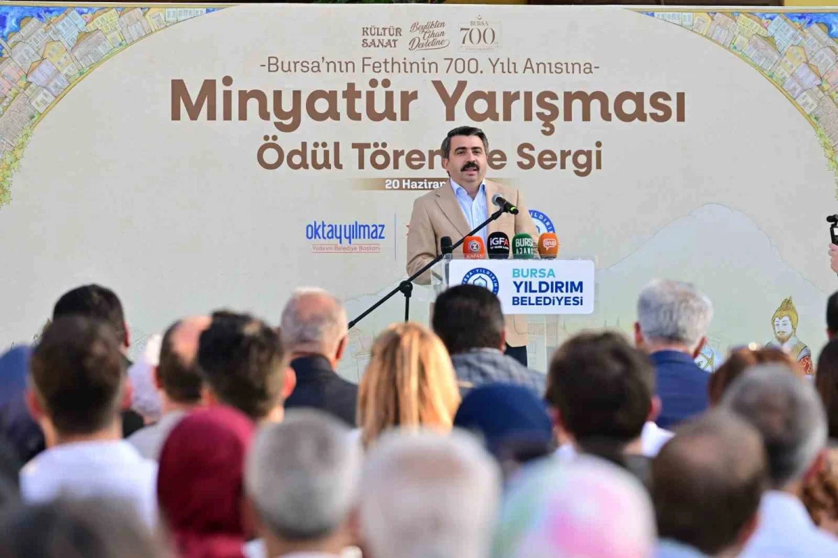 Bursa'nın fethi minyatür yarışmasıyla sergilendi