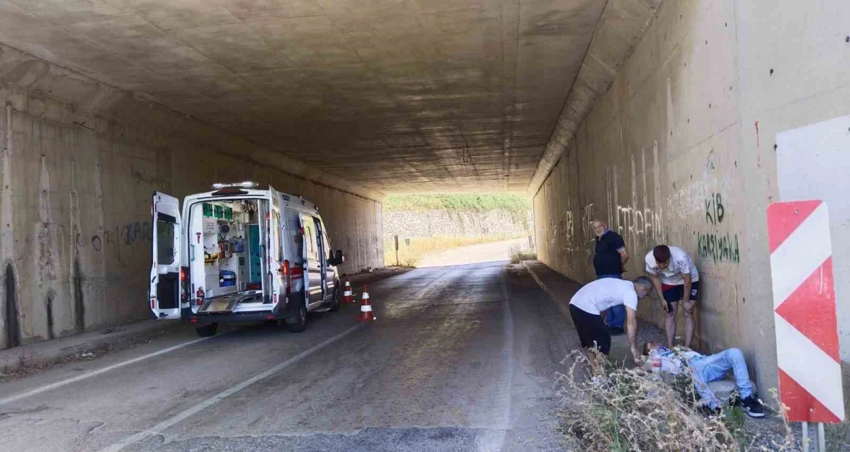 Erdek'te alt geçitte trafik kazası: 1 kişi yaralandı