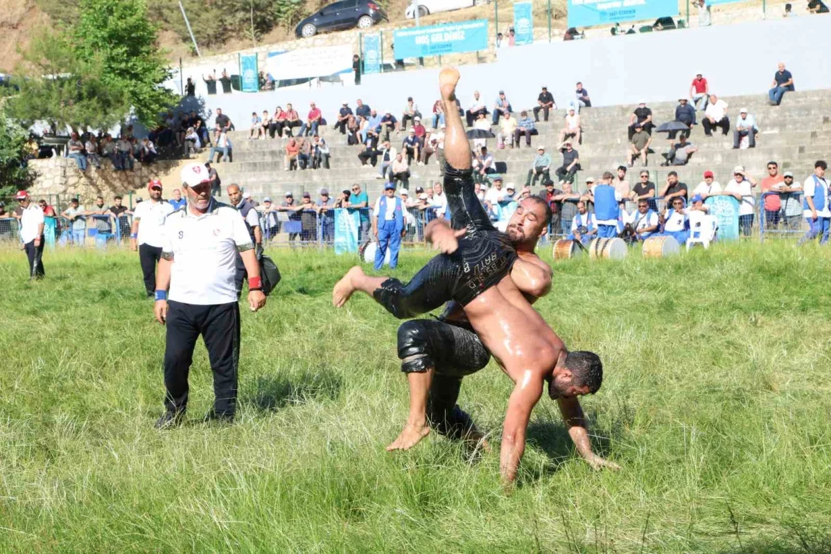 Çalı Güreşleri'nde başpehlivan Erkan Taş, ağa Mustafa Cebeci oldu
