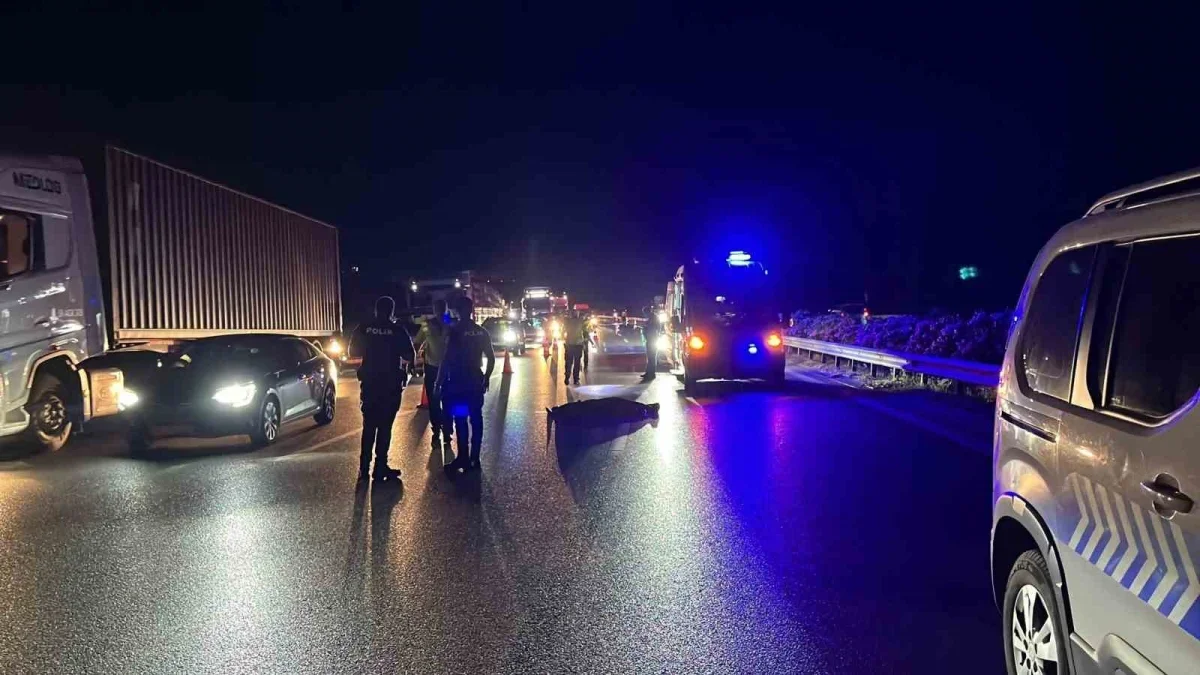 Bursa Çevre Yolu'nda tırın çarptığı şahıs hayatını kaybetti