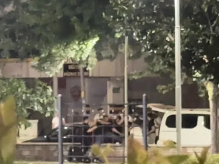 Bursa Yıldırım'da parkta tekme ve tokatlı saldırı
