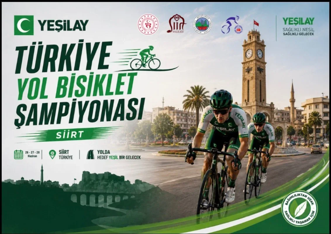 Türkiye Yol Bisikleti Şampiyonası Siirt'te 26-28 Haziran'da