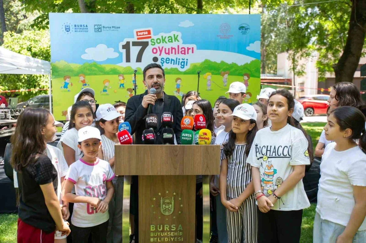 Bursa'da 400 öğrenci sokak oyunları şenliğinde buluştu