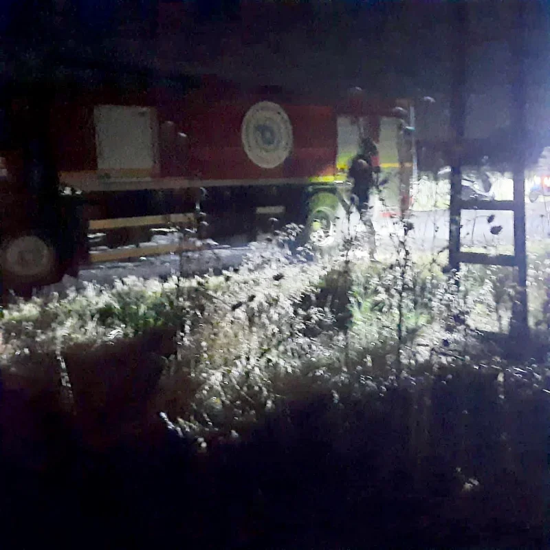 Elektrik direği kıvılcımı Tekirdağ Muratlı'da yangın çıkardı