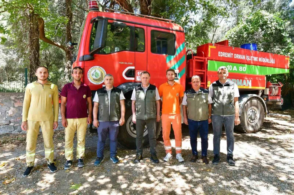Edremit'te eski maden sahası Kumluca Bal Ormanı'na dönüştü