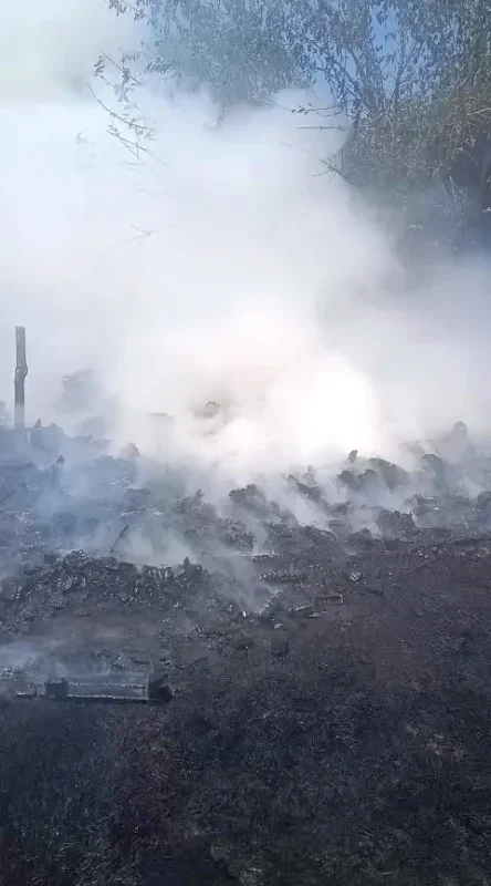 İnegöl'de anız yangını 20 dönümü küle çevirdi
