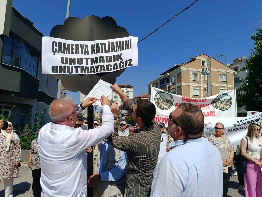 Çamerya Katliamı Edirne'de siyah çelenkle anıldı