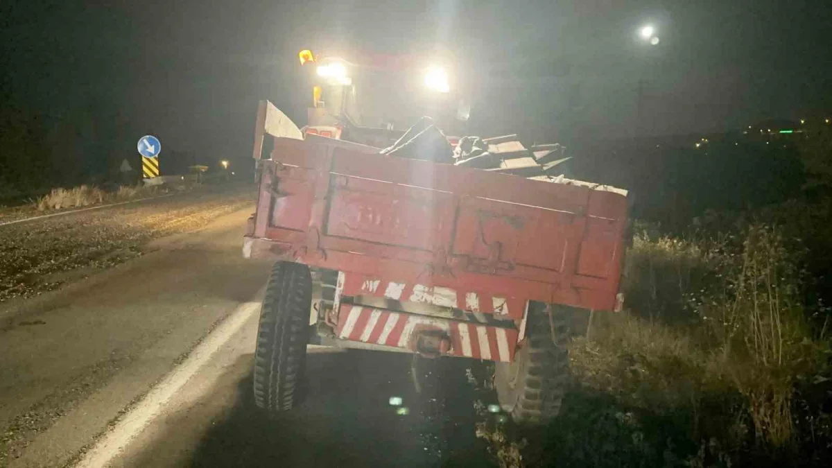Muratlı-Tekirdağ yolunda römorka çarpan otomobil takla attı