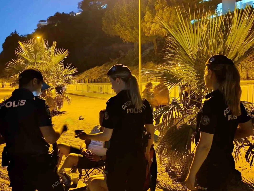 Tekirdağ sahilinde huzur uygulaması: 600 kişi sorgulandı