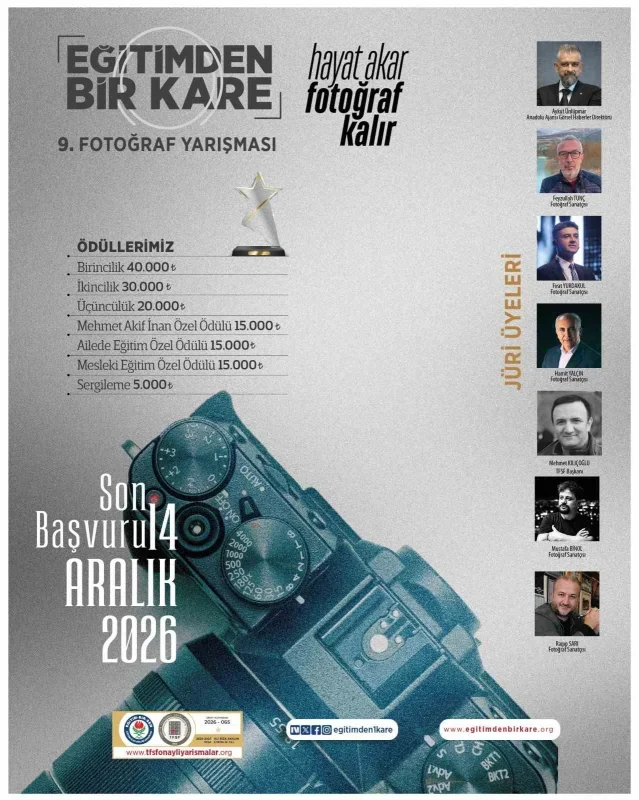 Eğitimden Bir Kare Ulusal Fotoğraf Yarışması başvuruları başladı