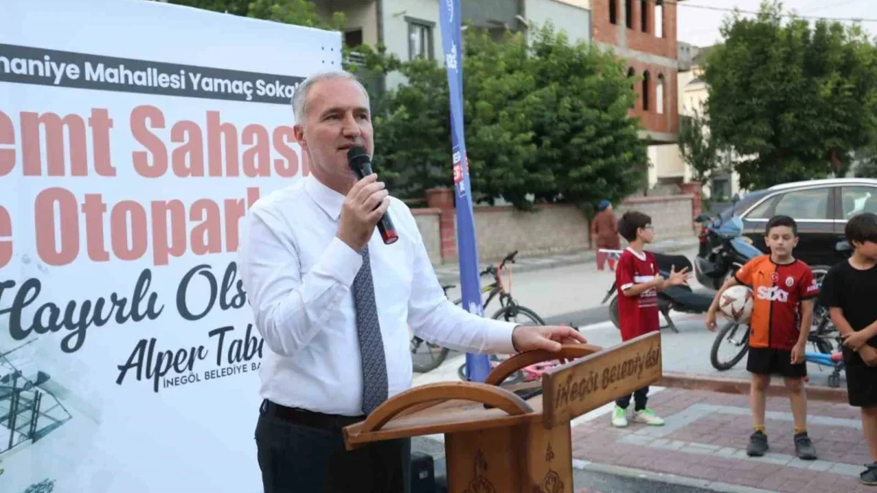 İnegöl Süleymaniye Mahallesi'nde yeni semt sahası açıldı