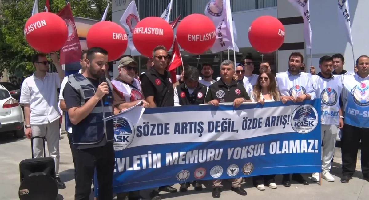 KASK'tan TÜİK önünde maaş artışı ve refah payı çağrısı