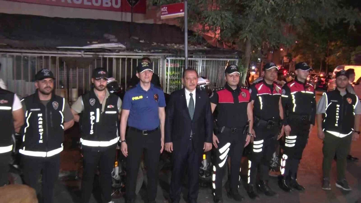 İstanbul Emniyet Müdürü Yıldız, Şişli Kuştepe'de denetime katıldı