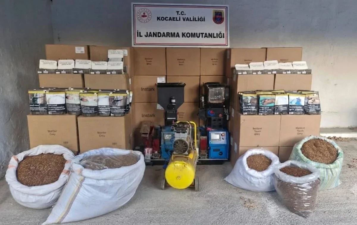 Kocaeli'de kaçakçılık operasyonu: 1 milyon 350 bin liralık ürün