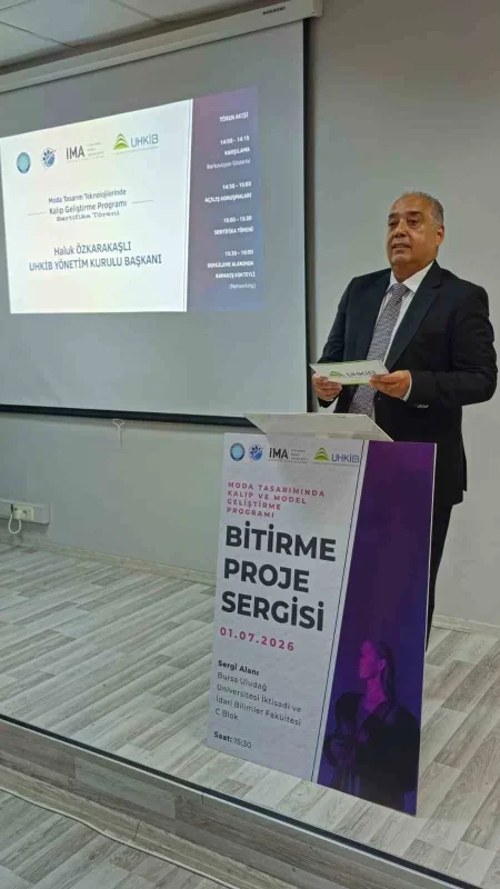 Bursa Uludağ Üniversitesi'nde moda tasarımcılarına sertifika