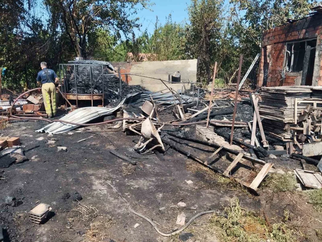 Gönen'de bağ evinde çıkan yangın 1 saatte söndürüldü
