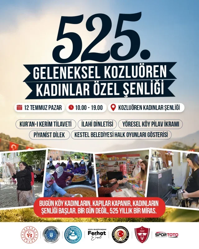 Kestel Belediyesi Kozluören Yağlı Güreşleri 12 Temmuz'da