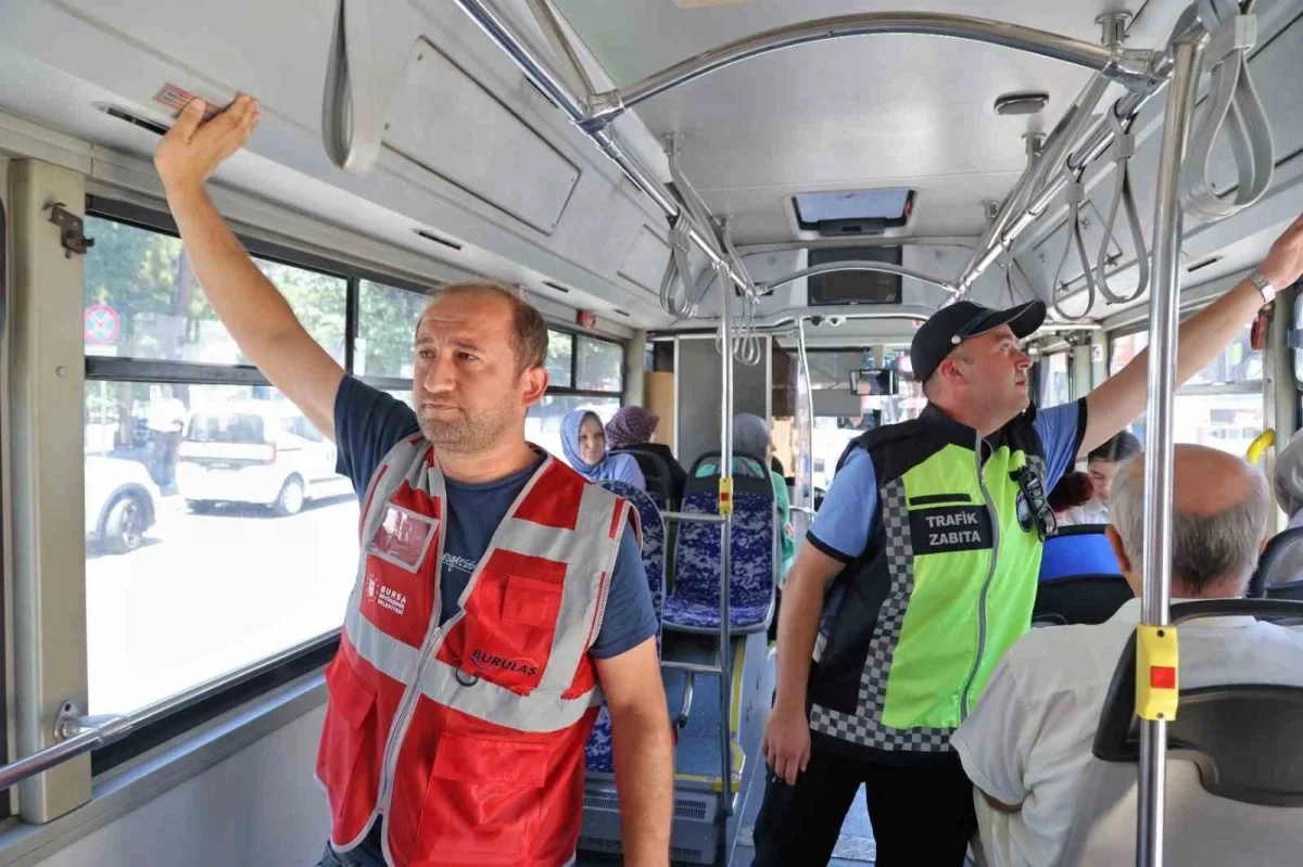 Bursa'da toplu taşımada klima denetimi yaz boyunca sürecek