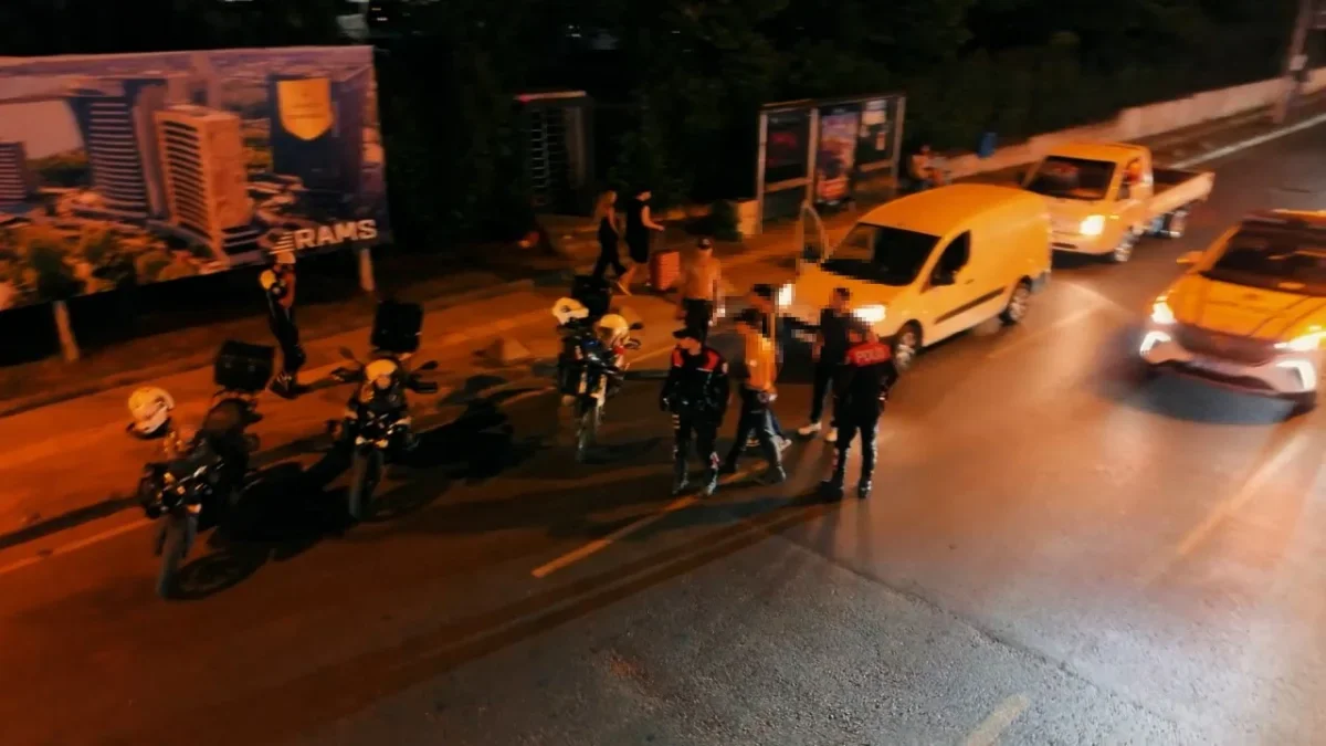 Başakşehir'de dronlu denetim: 248 sürücüye 613 bin lira ceza