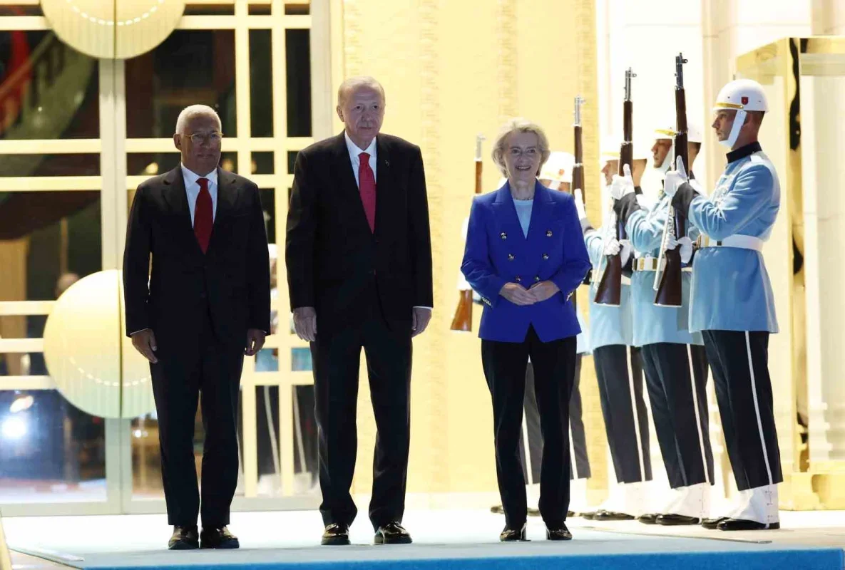 Erdoğan, AB liderleri Leyen ve Costa'yı Ankara'da kabul etti