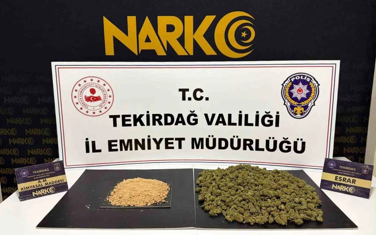 Çorlu'da narkotik operasyonu: 85 kiloluk bonzai maddesi