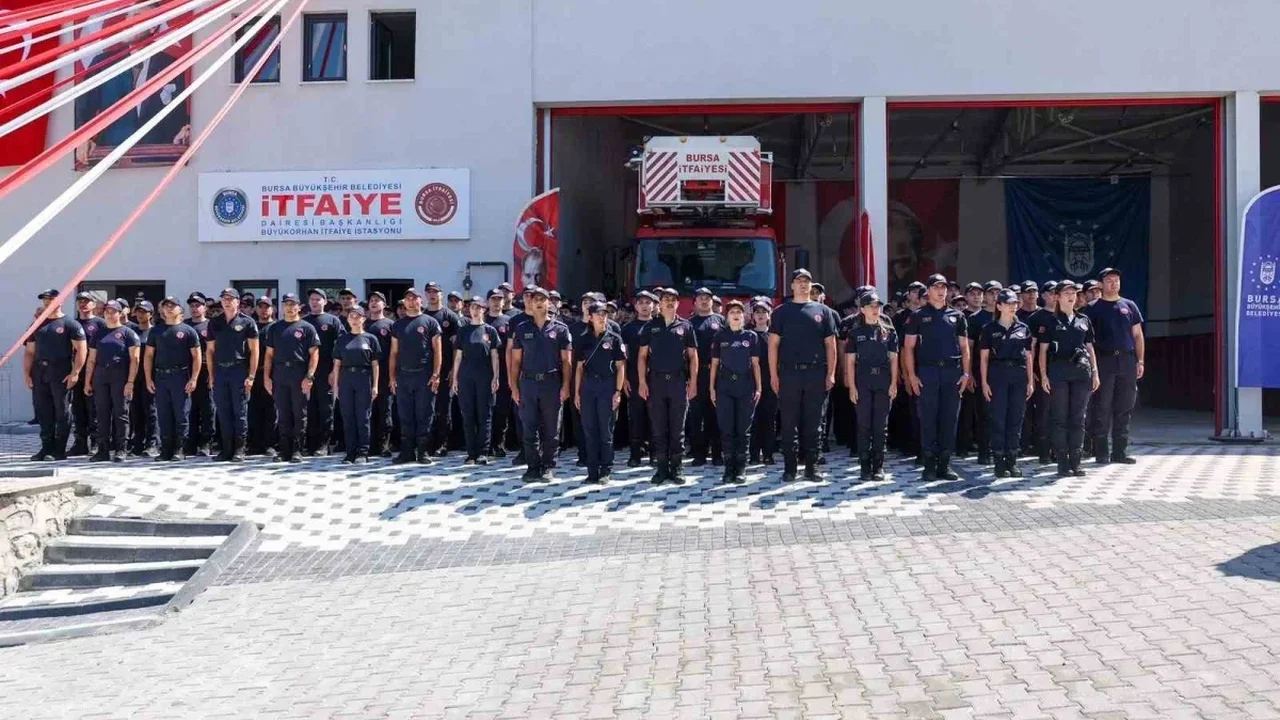 Büyükorhan'da yeni itfaiye binası hizmete açıldı