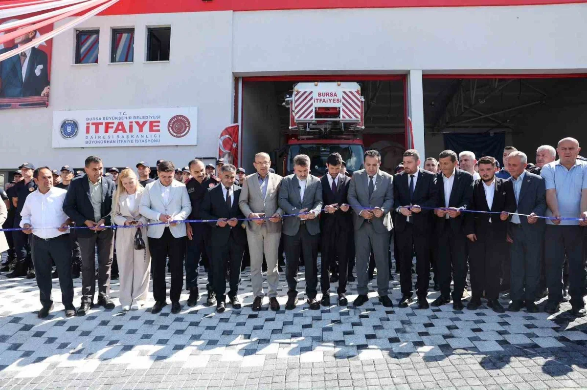 Büyükorhan'da yeni itfaiye binası hizmete açıldı