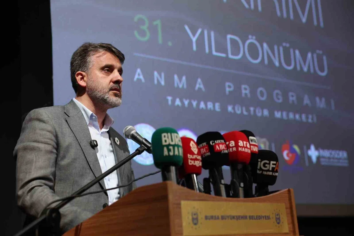 Bursa'da Srebrenitsa soykırımı için anma programı düzenlendi