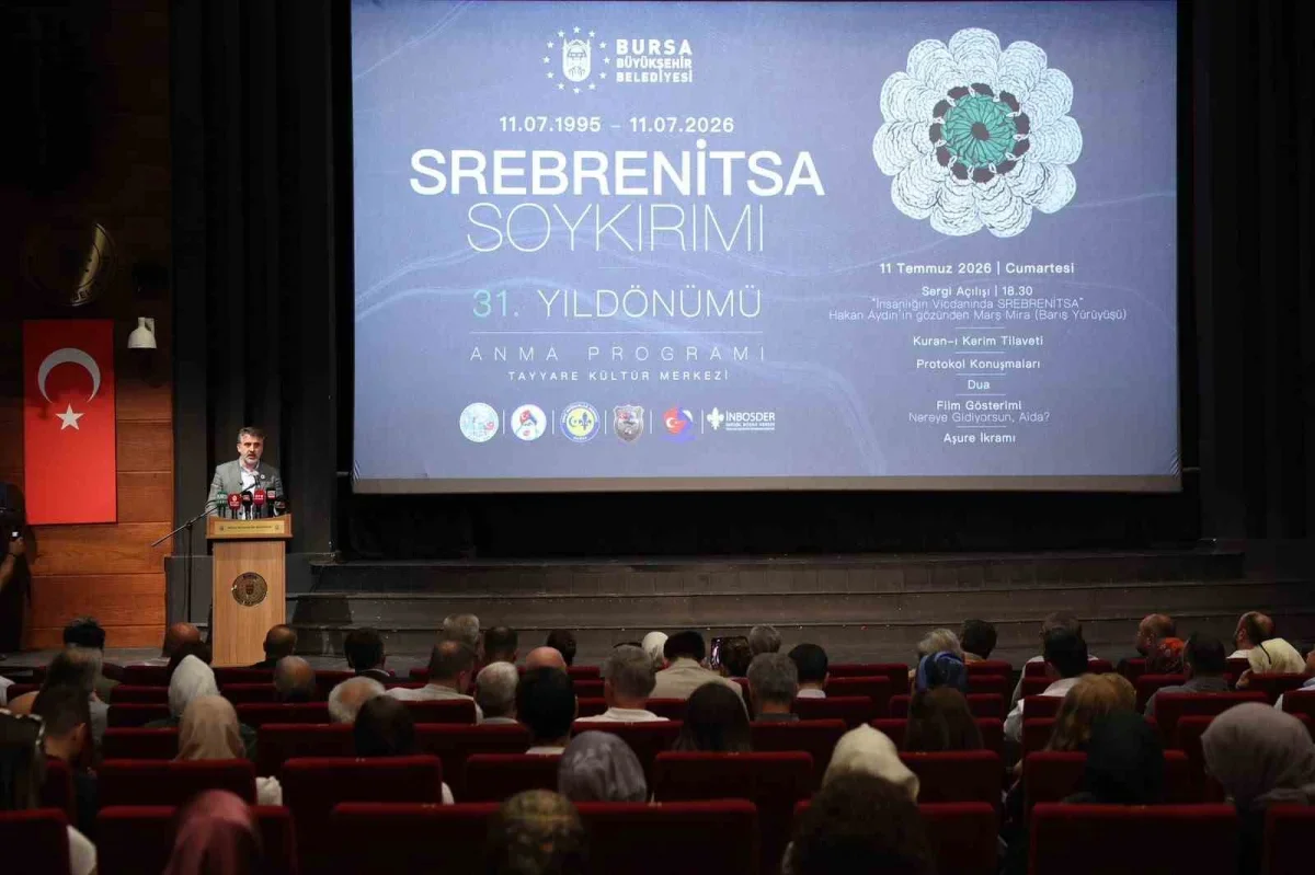 Bursa'da Srebrenitsa soykırımı için anma programı düzenlendi