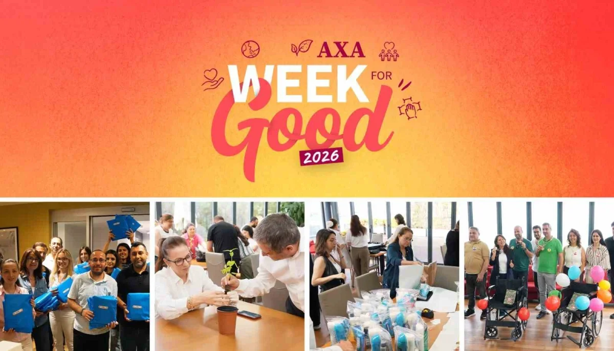 AXA Türkiye İyilik Haftası'nda 38 etkinlik ve 4 bin saat