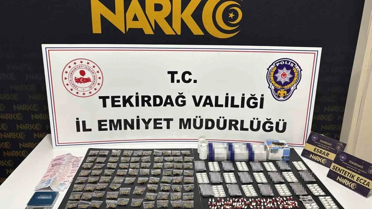 Tekirdağ'da uyuşturucu operasyonları: 110 şüpheliye işlem