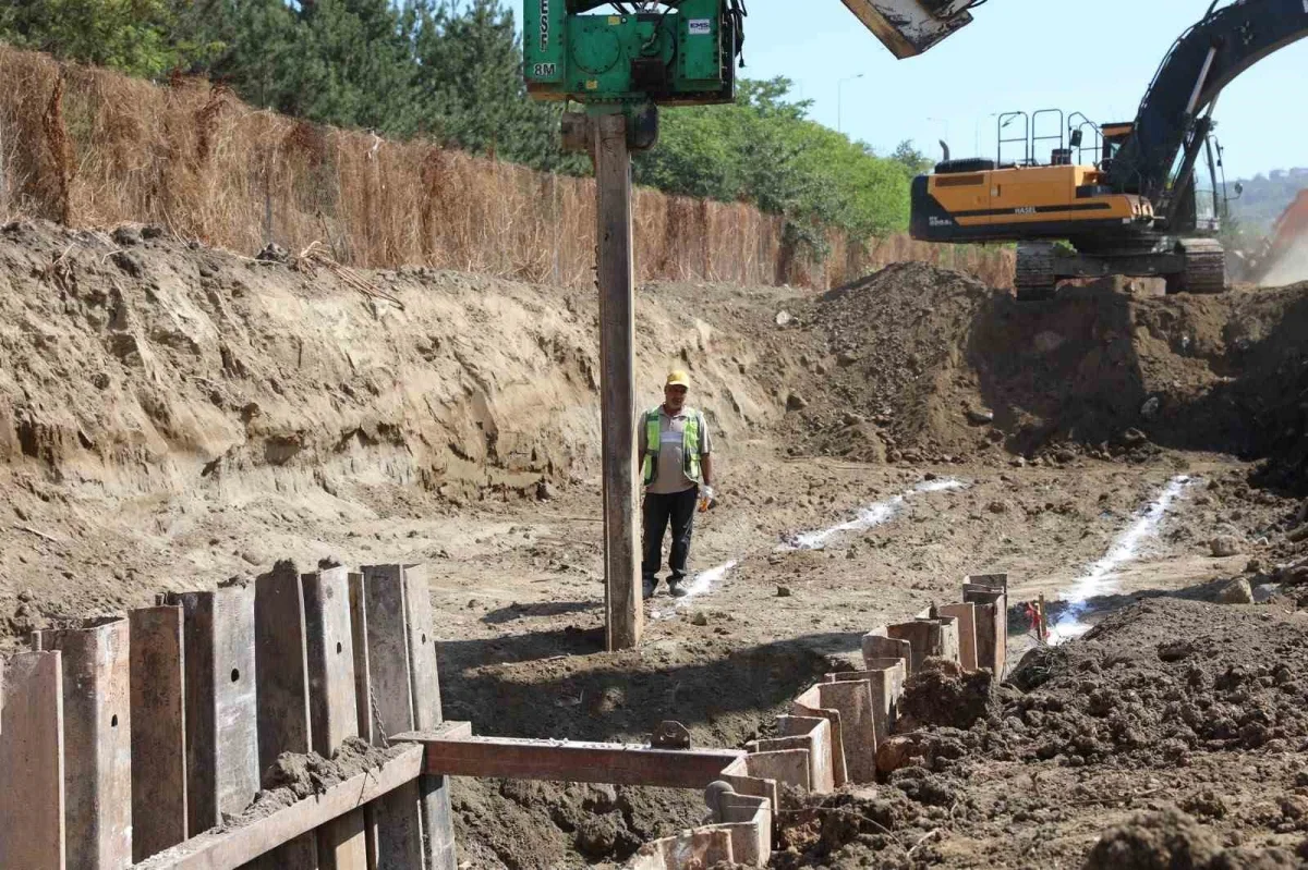 Bursa Osmangazi'de 2 kilometrelik atıksu hattı yapılıyor