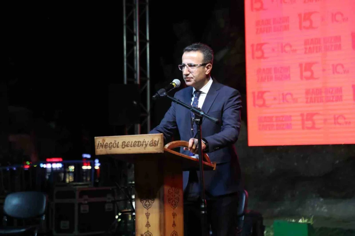 İnegöl'de 15 Temmuz'un 10'uncu yılında anlamlı anma