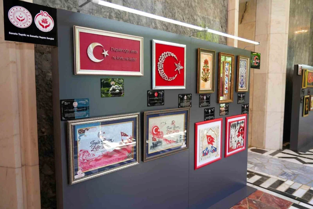 Erdemir'den şehit yakınları ve gazilere sanat sergisine destek
