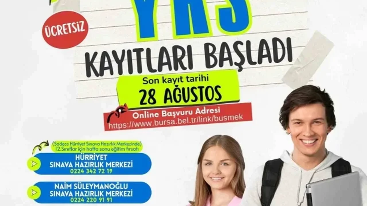 Bursa Büyükşehir YKS kursları için kayıtlar başladı