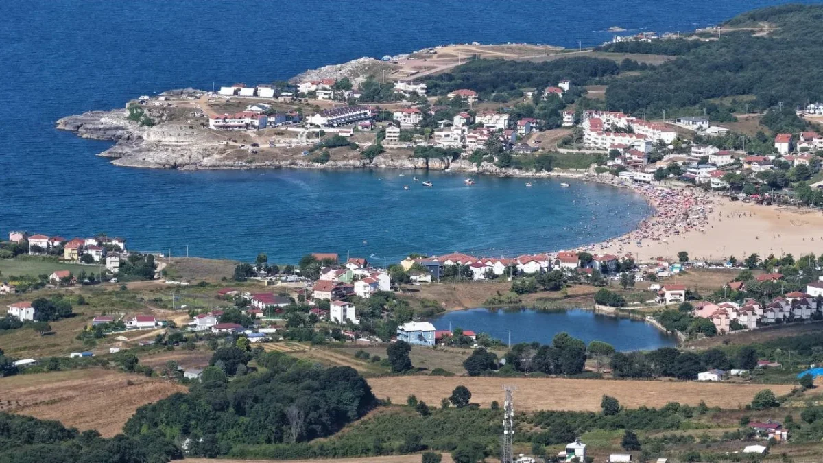 Kandıra koyları havadan görüntülendi: Tatilcilerin gözde rotası