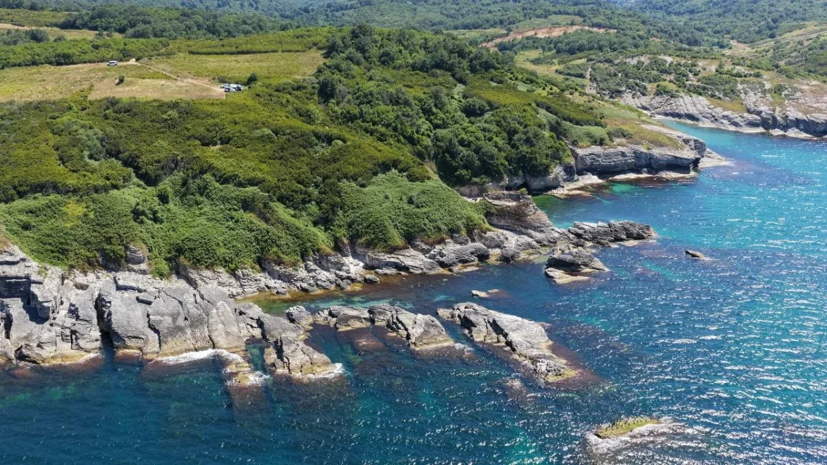 Kandıra koyları havadan görüntülendi: Tatilcilerin gözde rotası