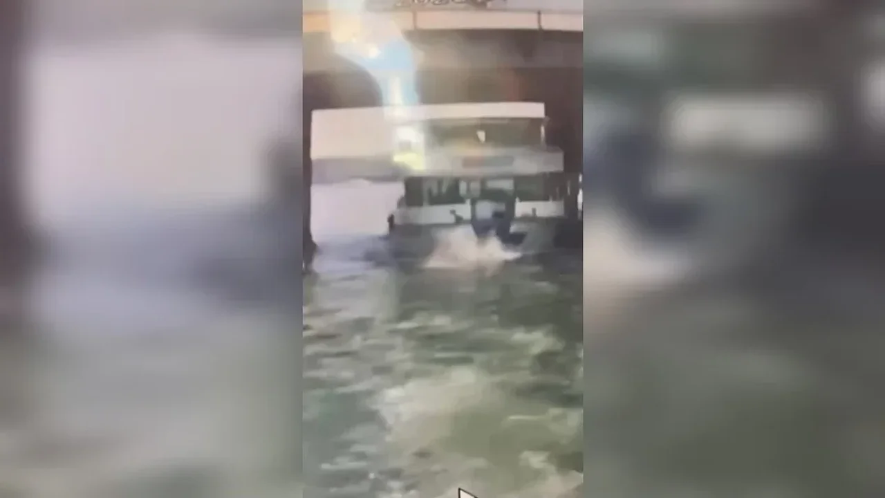Haliç'te gemi personelinin öldüğü kazanın görüntüleri çıktı