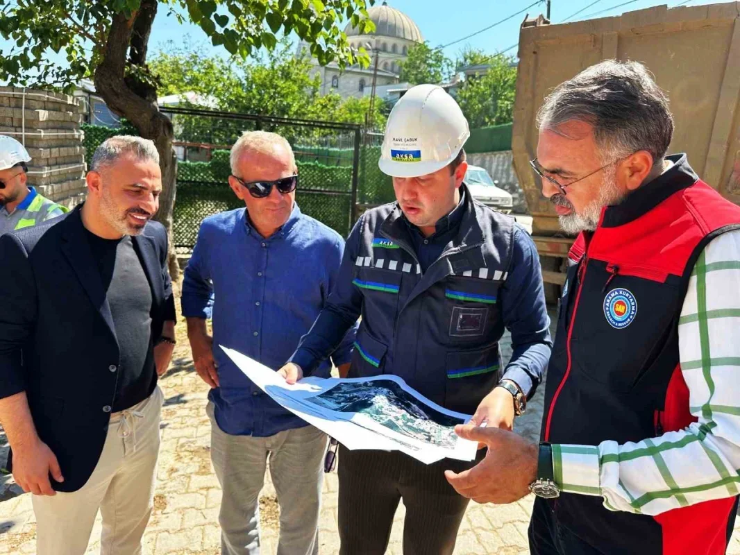 Kestel Burhaniye Mahallesi'nde doğalgaz çalışmaları incelendi
