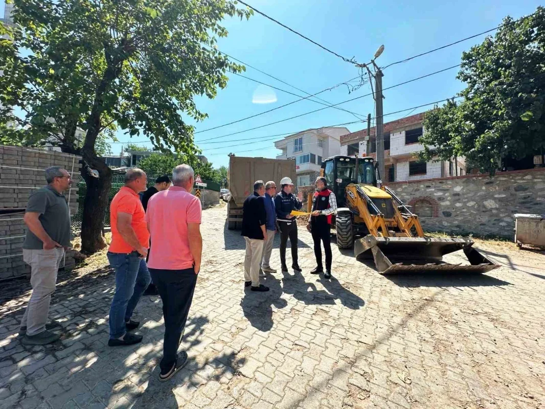 Kestel Burhaniye Mahallesi'nde doğalgaz çalışmaları incelendi