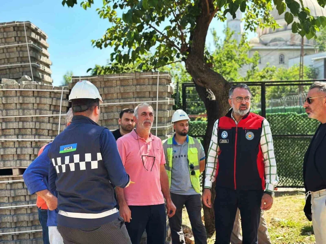 Kestel Burhaniye Mahallesi'nde doğalgaz çalışmaları incelendi
