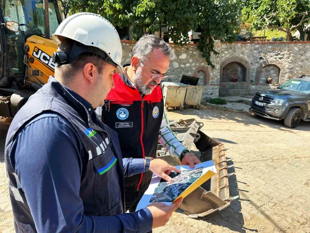 Kestel Burhaniye Mahallesi'nde doğalgaz çalışmaları incelendi