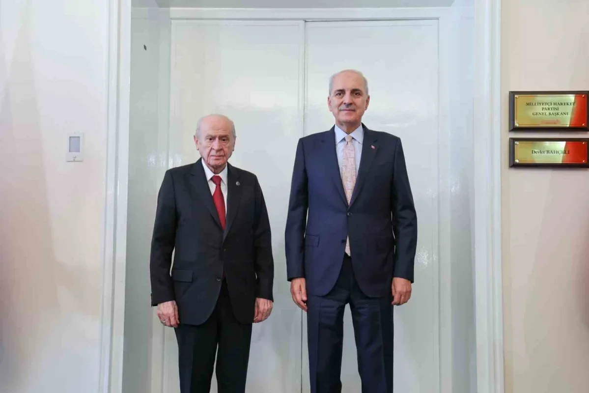 TBMM Başkanı Kurtulmuş, Bahçeli ile çerçeve yasa görüşmesi yaptı
