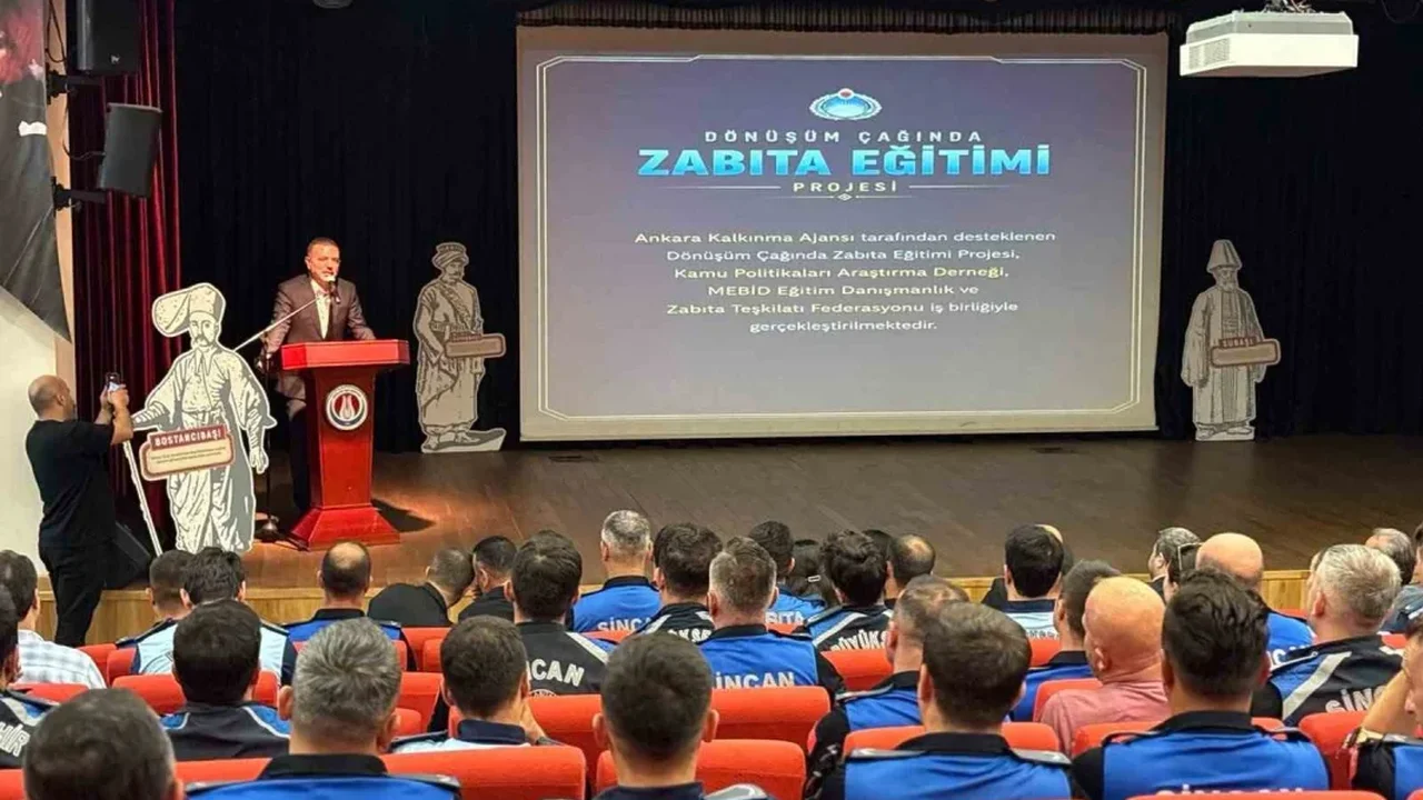 Sincan Belediyesi zabıta personeline mesleki gelişim eğitimi verdi