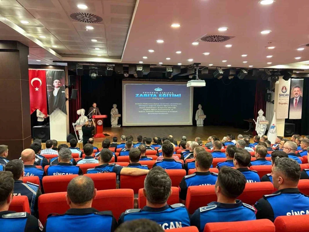 Sincan Belediyesi zabıta personeline mesleki gelişim eğitimi verdi