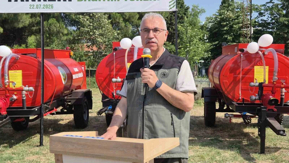 Tekirdağ'da 50 mahalleye su tankeri: Orman yangınlarına önlem