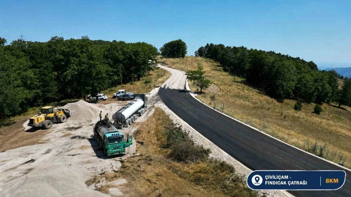 Bursa Büyükşehir Mustafakemalpaşa'da 45 kilometrelik yolu yeniliyor